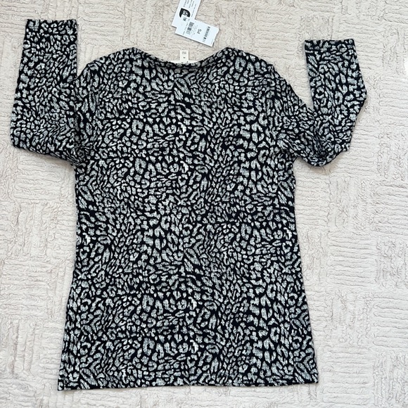 Style & Co pima cotton print essential knit 3/4 sleeve top New, Petite Small - Picture 11 of 16